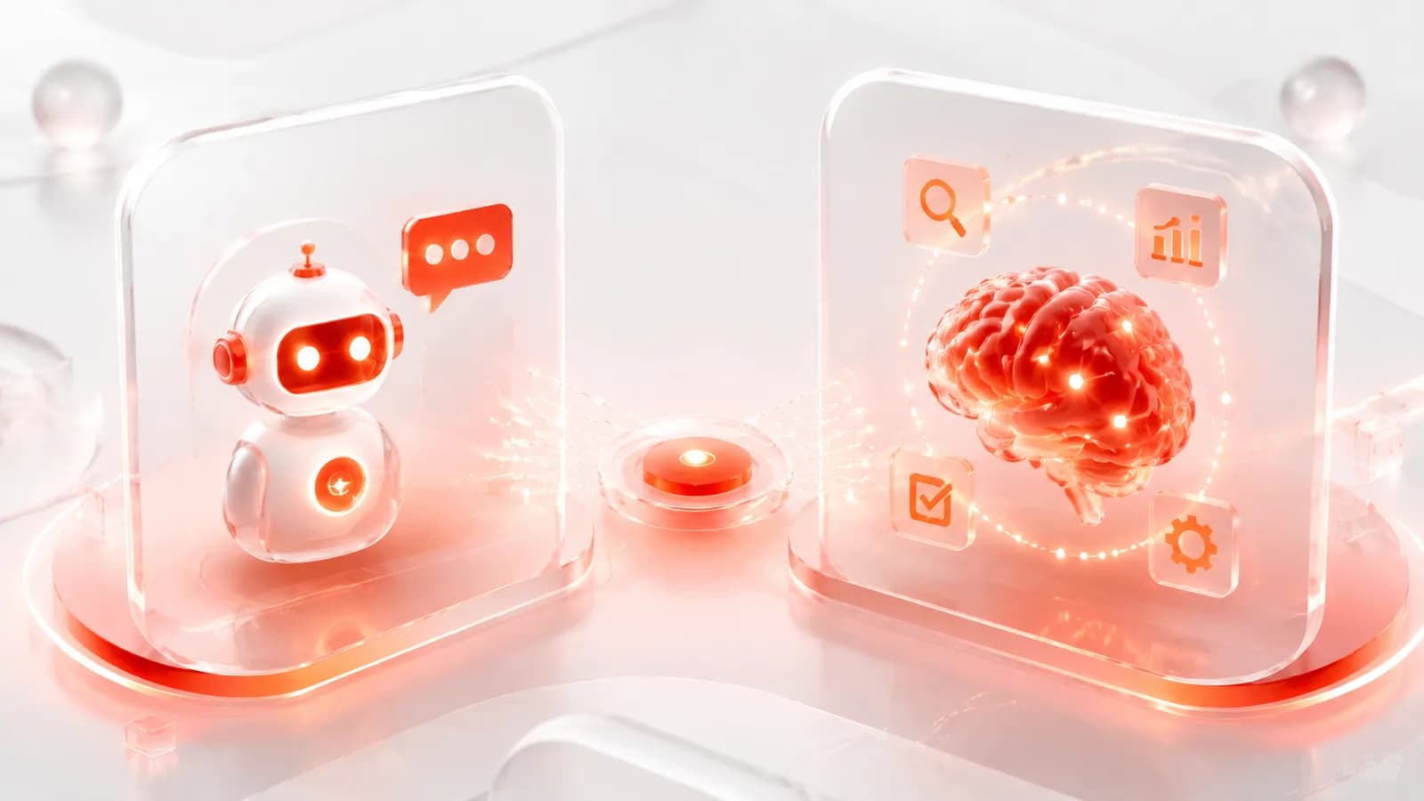 Mô hình cấu trúc hoạt động của AI Agent và tác tử thông minh so với chatbot