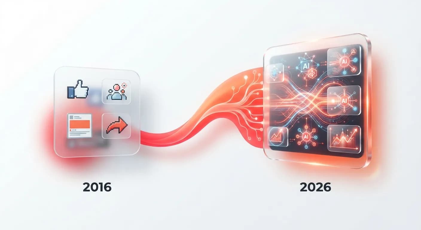 So sánh Facebook Ads 2026 và Facebook Ads 2016 trong kỷ nguyên AI quảng cáo