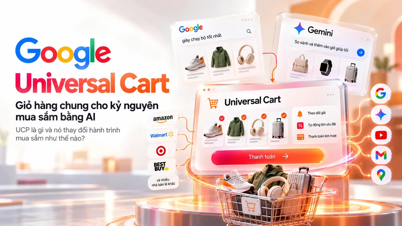 Google Universal Cart và UCP là gì? Tương lai mua sắm AI