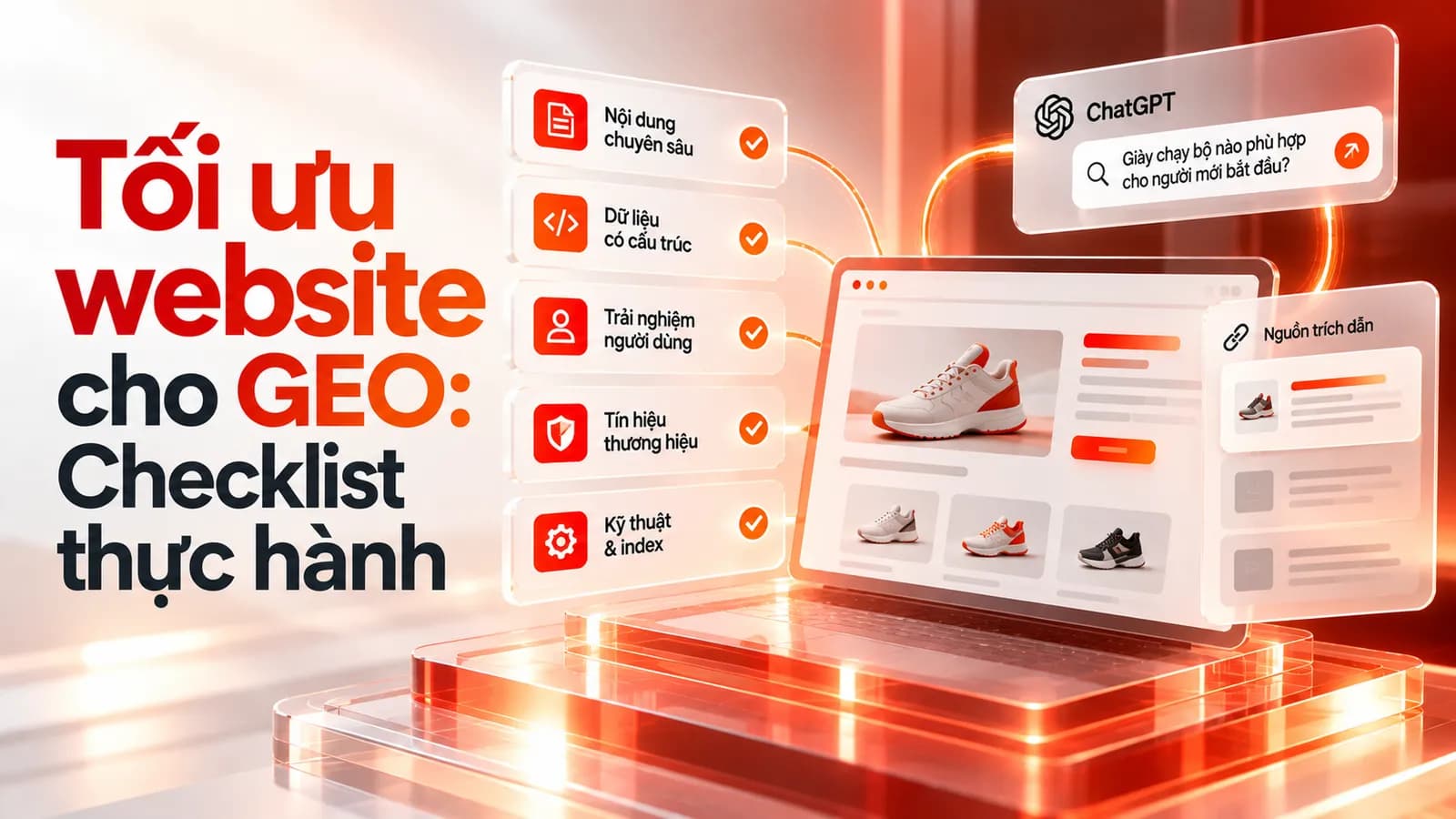 Tối ưu website cho GEO: Checklist thực hành
