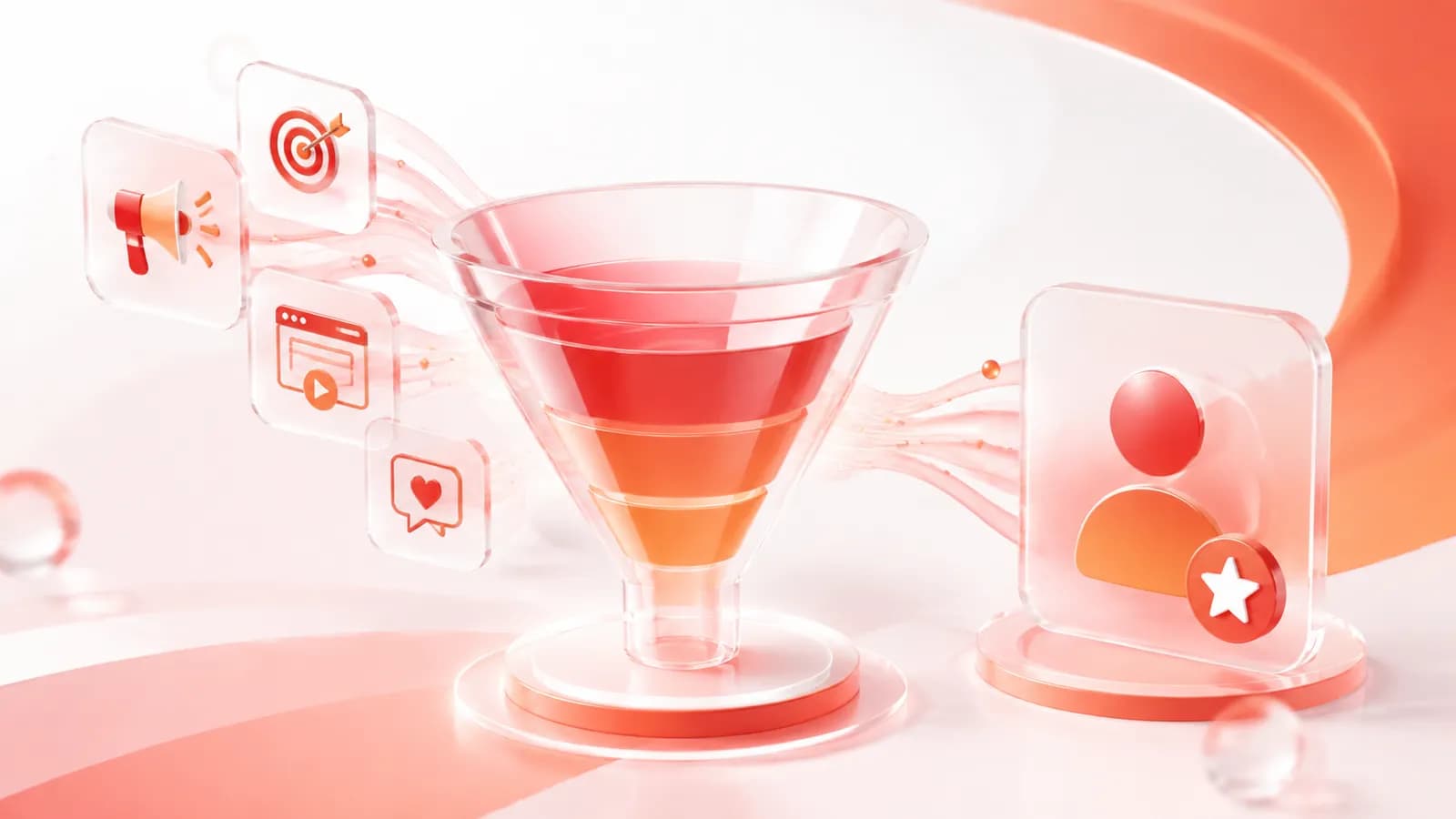 Sơ đồ mô hình cấu trúc Ads Funnel từ tiếp cận ban đầu đến khách hàng trung thành