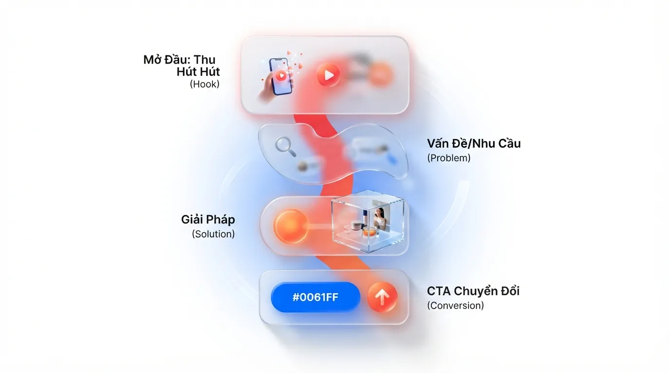 Infographic cấu trúc video UGC chuẩn chuyển đổi