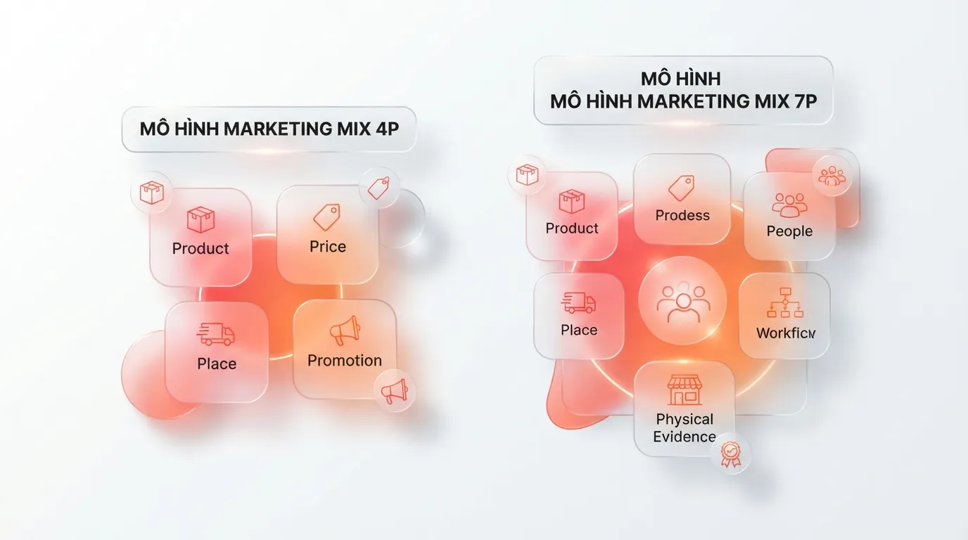 Mô hình Marketing Mix 4P và 7P trong kinh doanh