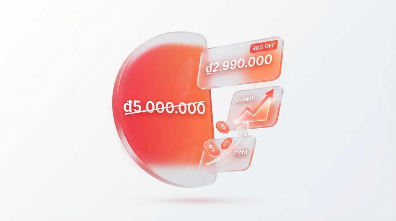 Minh họa ứng dụng hiệu ứng mỏ neo trong chiến lược định giá